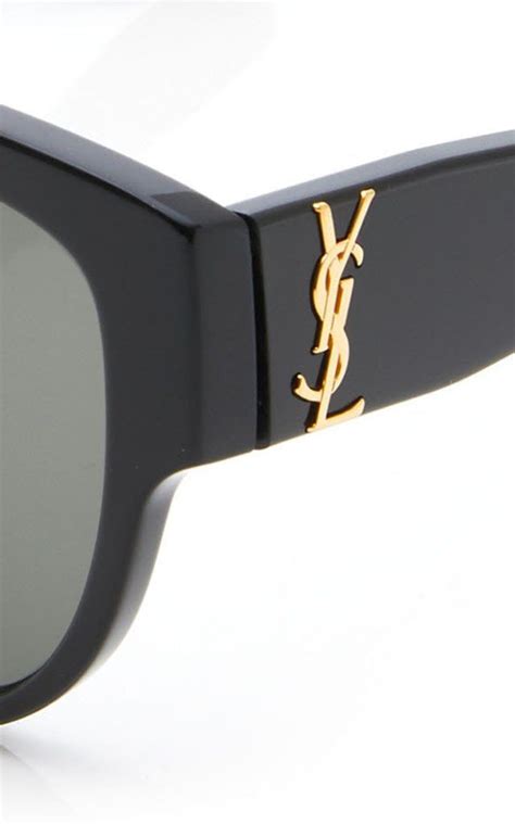 round-frame acetate sunglasses ysl|Sunglasses .